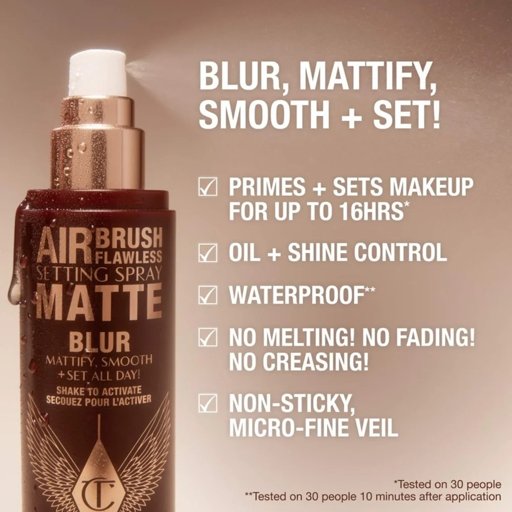 🌸 CHARLOTTE TILBURY Airbrush Flawless Matte Blur Setting Spray